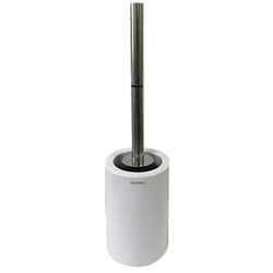 Perie pentru WC cu suport Spirella Tube 41925 (White)