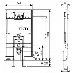 Инсталляция для унитаза 3в1 Tece Teceprofil Slim 9.300.065 Thumb