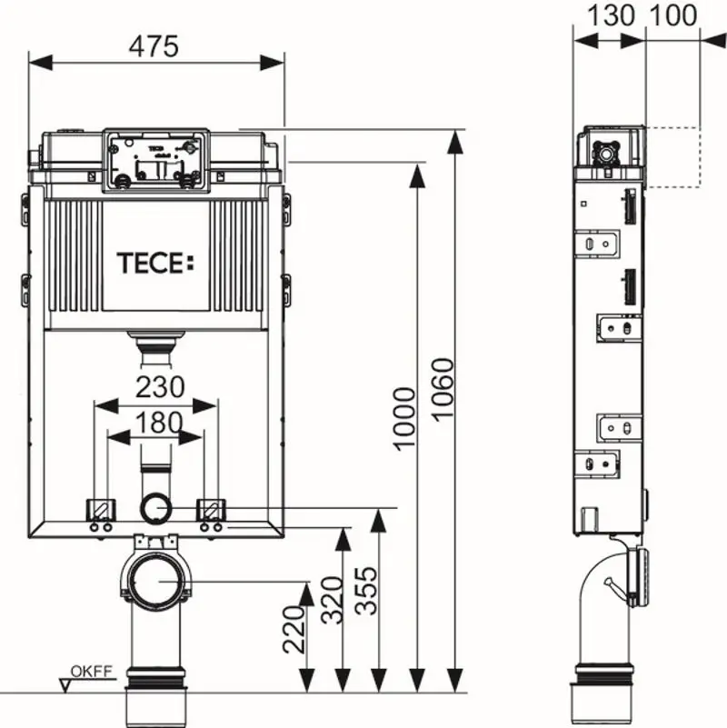 Инсталляция для унитаза Tece Tecebox 9.370.000 - 2