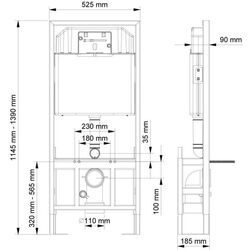 Инсталляция для унитаза Visam Slim 80 A112-002 Thumb
