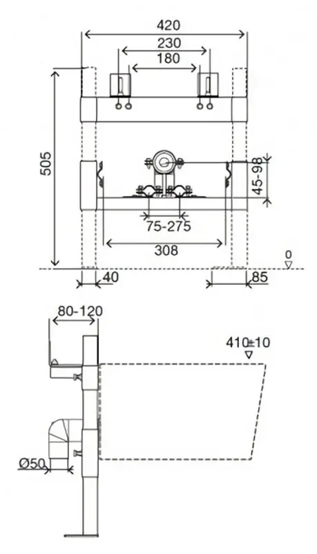 Инсталляция для биде Volle 131050 (White)
