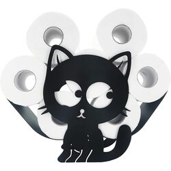 Suport pentru hartie igienica Art Flame Cat (Black)