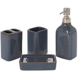 Set baie Bathroom Solutions Engraved Text (Dark Blue)