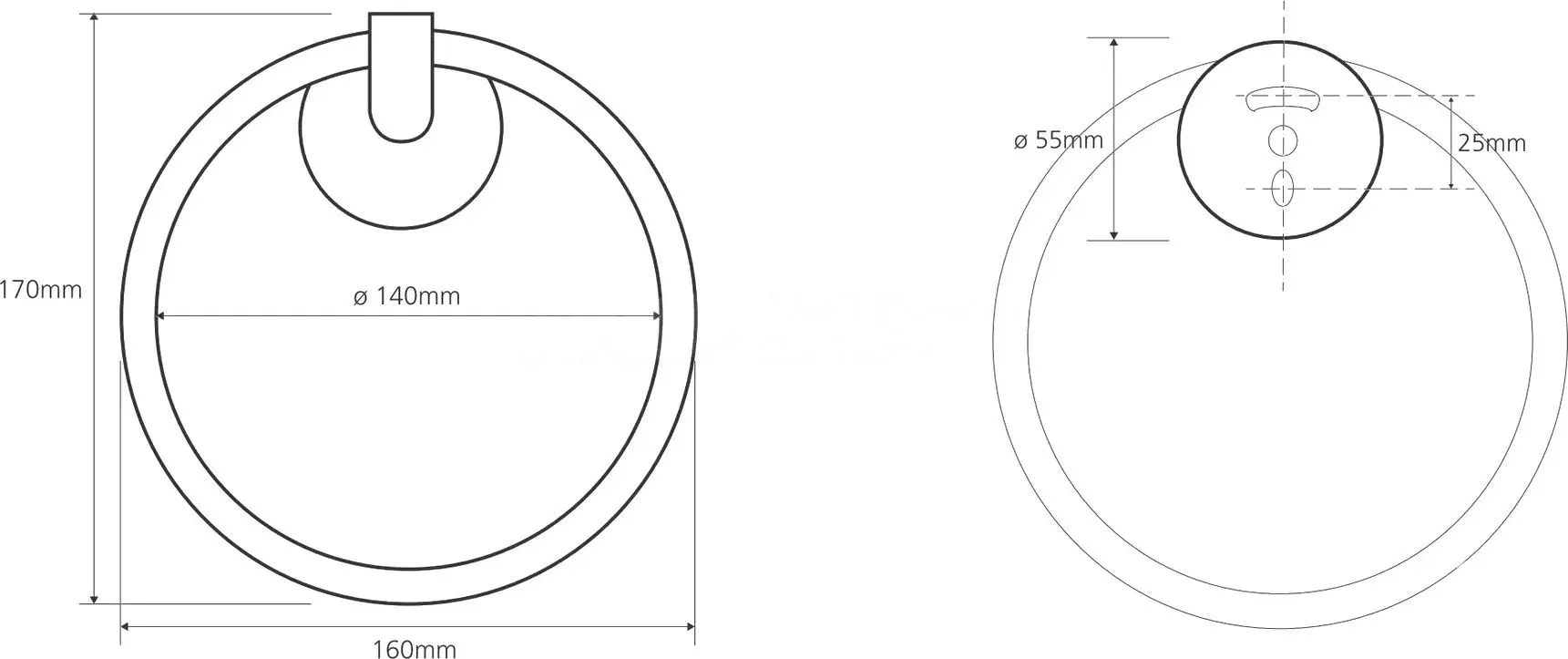 Держатель для полотенца Bemeta Omega 104204062 (Chrome)
