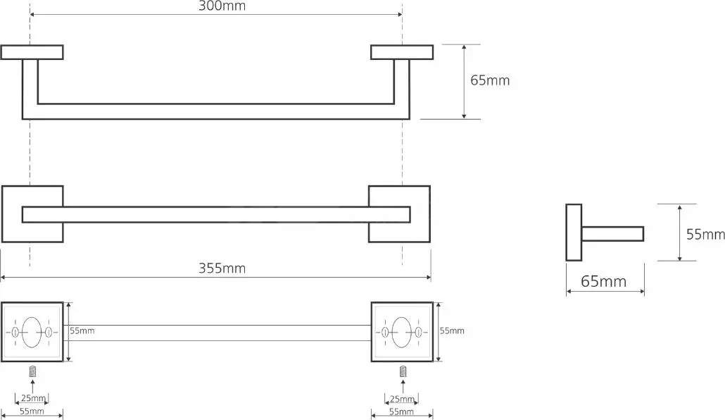 Держатель для полотенец Bemeta Beta 132204012 (Chrome)