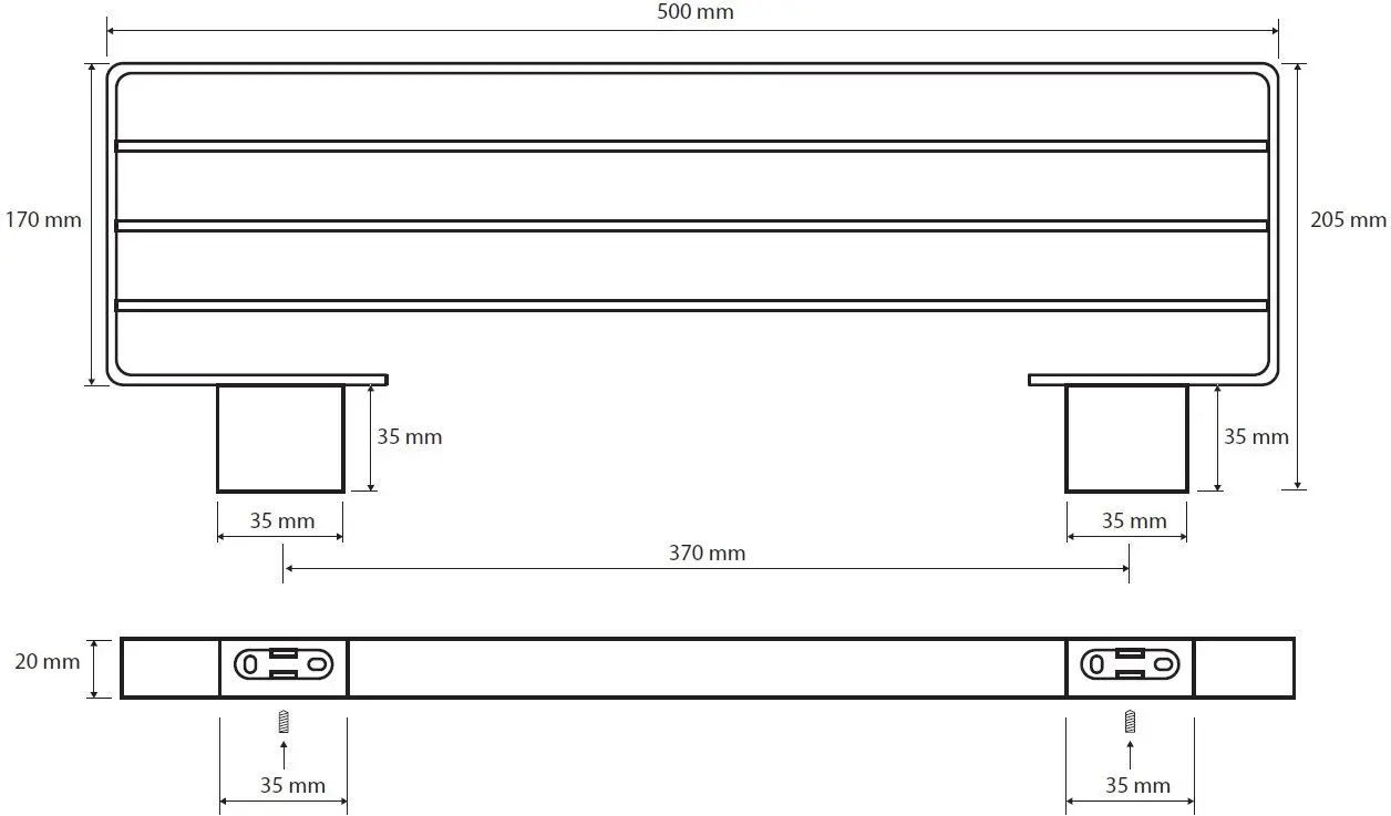 Держатель для полотенец Bemeta Nero 135002180 (Black)