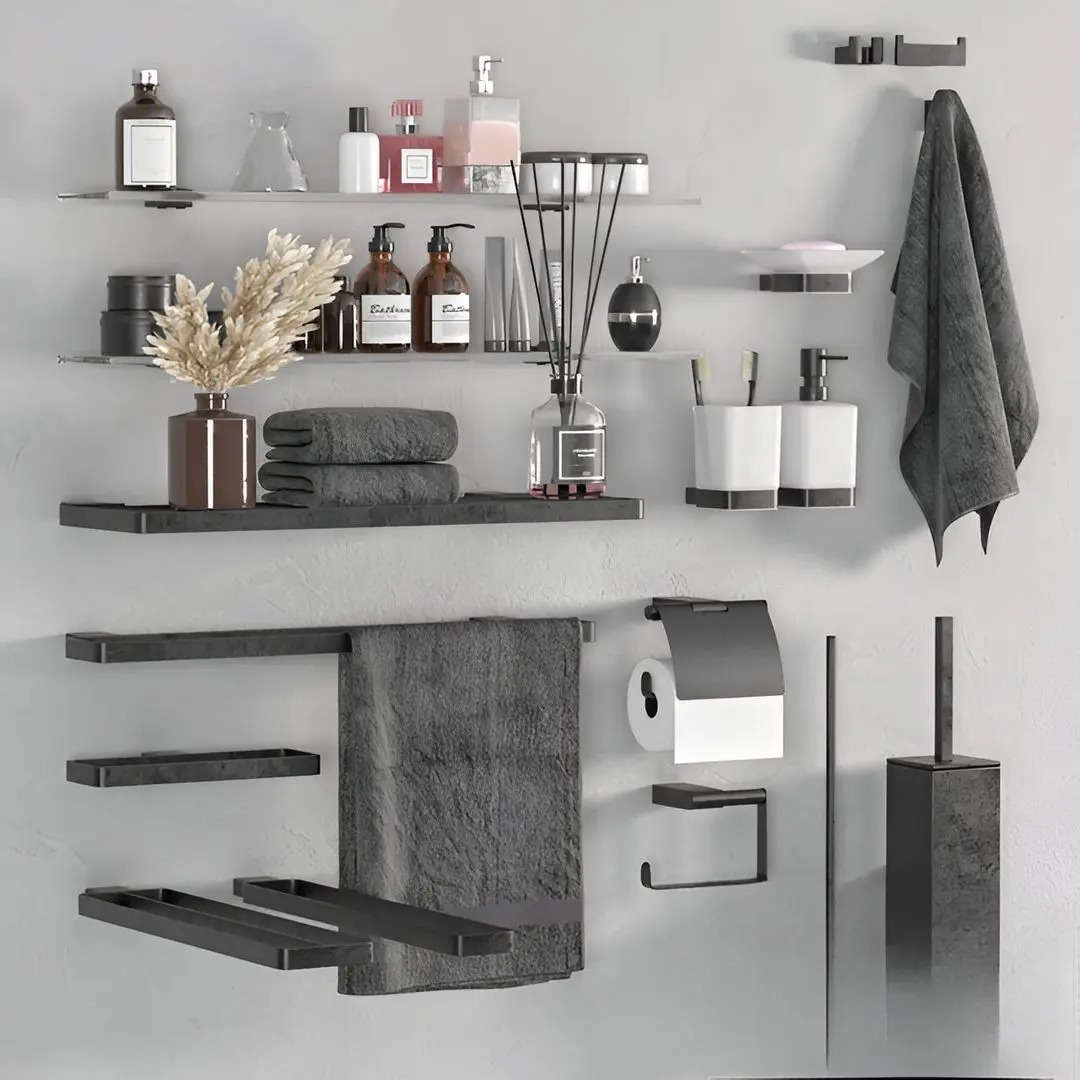 Держатель для полотенец Bemeta Nero 135004080 (Black)