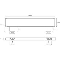 Держатель для полотенец Bemeta Nero 135004080 (Black) Thumb