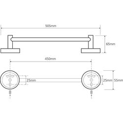 Держатель для полотенец Bemeta Omega 104104022 (Chrome) Thumb