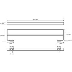 Держатель для полотенец Bemeta Solo 139104052 (Chrome) Thumb