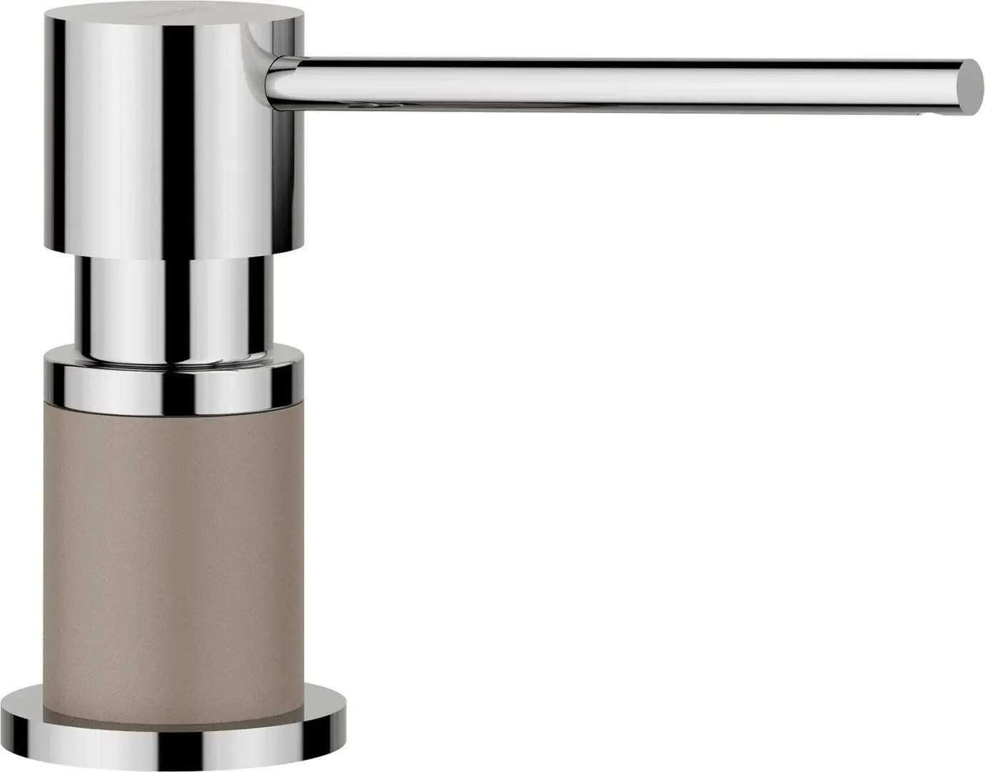 Дозатор для жидкого мыла Blanco Lato Silgranit (Chrome/Beige)