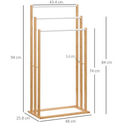 Держатель для полотенец Homcom 850-179 (Bamboo/White) Thumb