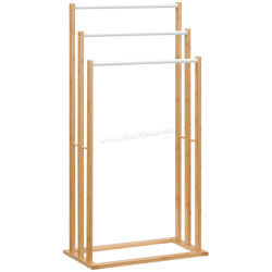 Suport pentru prosoape Homcom 850-179 (Bamboo/White)