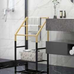 Suport pentru prosoape Homcom 850-307V00ND (Natural/Black) Thumb