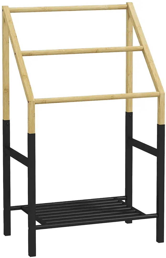 Suport pentru prosoape Homcom 850-307V00ND (Natural/Black)