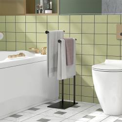 Suport pentru prosoape Homcom 850-313V00BK (Black) Thumb