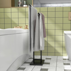 Suport pentru prosoape Homcom 850-315V00BK (Black) Thumb