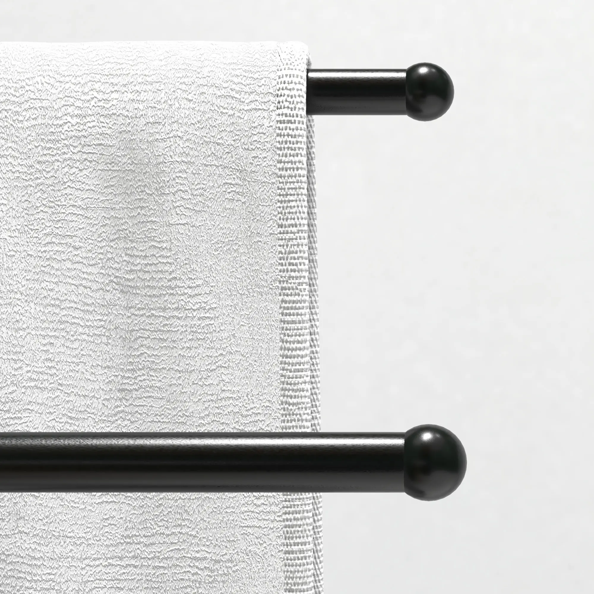 Suport pentru prosoape Homcom 850-315V00BK (Black) - 8