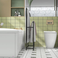 Suport pentru prosoape Homcom 850-316V00BK (Black) Thumb