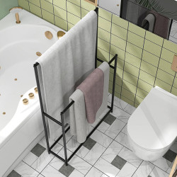 Suport pentru prosoape Homcom 850-316V00BK (Black) Thumb