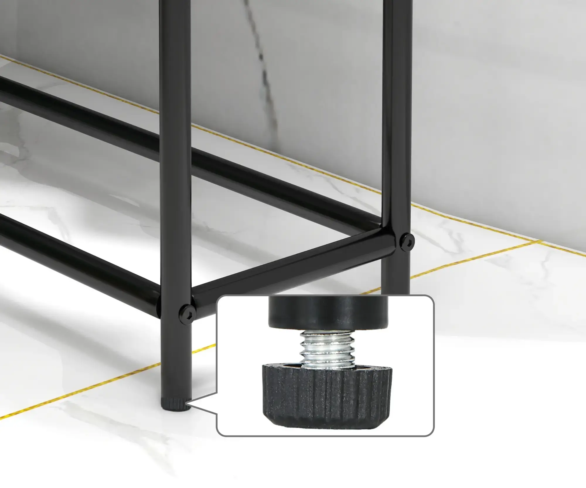 Suport pentru prosoape Homcom 850-316V00BK (Black) - 9