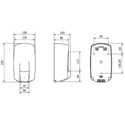 Dozator pentru sapun lichid Jofel Aitana AC70300 (Silver) Thumb