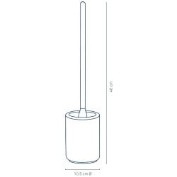 Ершик для унитаза Kela Izabella (Grey) Thumb