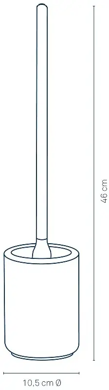 Perie de toaleta Kela Izabella (White)