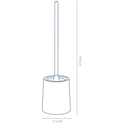 Ершик для унитаза Kela Varda (White) Thumb