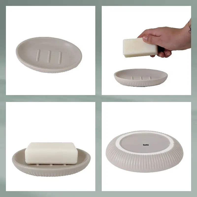 Мыльница Kela Adele (Silver Grey)