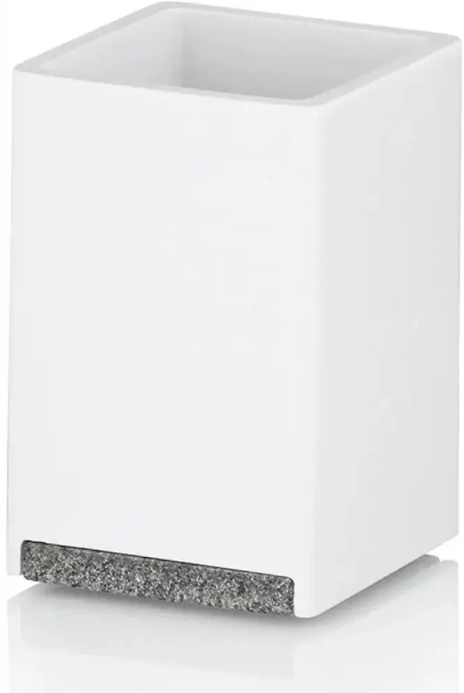 Pahar pentru periute de dinti Kela Cube (White)
