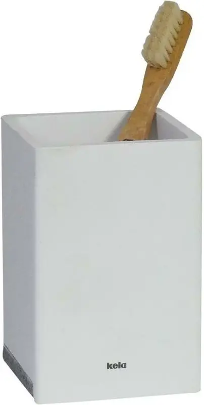Pahar pentru periute de dinti Kela Cube (White)