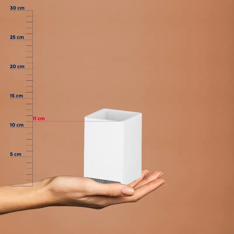 Pahar pentru periute de dinti Kela Cube (White)