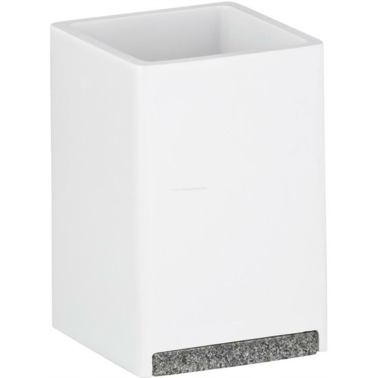 Pahar pentru periute de dinti Kela Cube (White)
