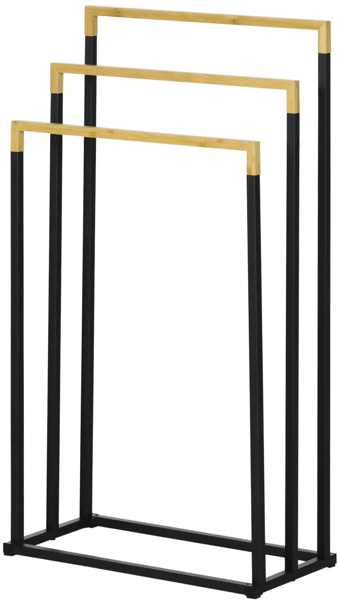 Держатель для полотенец Kleankin 850-270V00BK (Black/Bamboo) - 2