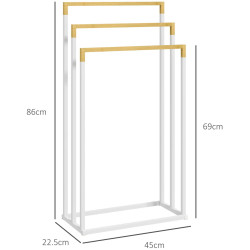 Suport pentru prosoape Kleankin 850-270V00WT (White/Bamboo) Thumb