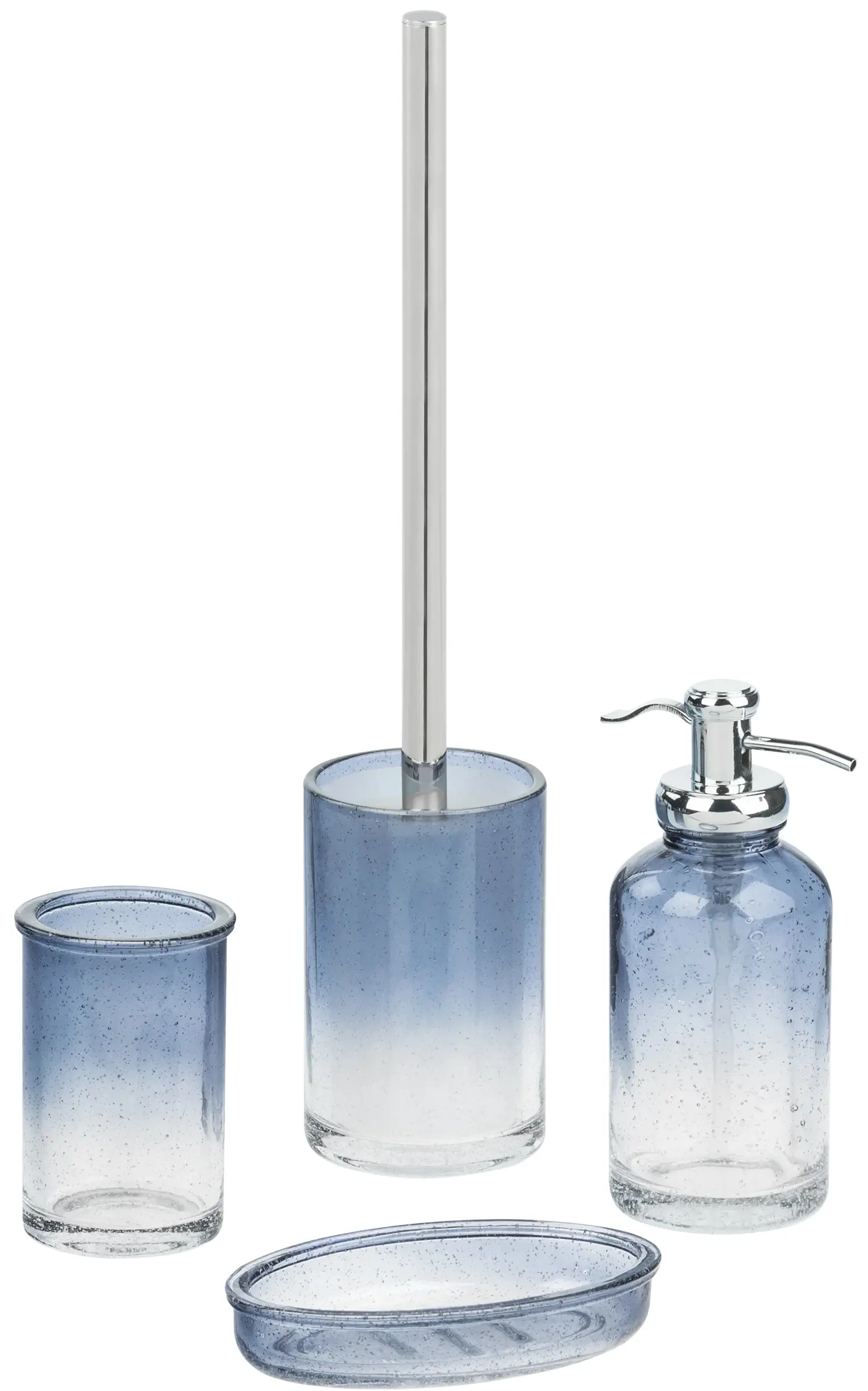 Pahar pentru periute de dinti MSV Harriet (Transparent/Blue) - 2