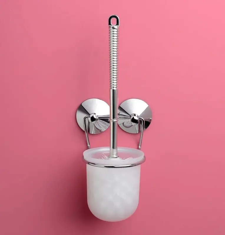 Щетка для туалета с подставкой MSV 40466 (White/Chrome)