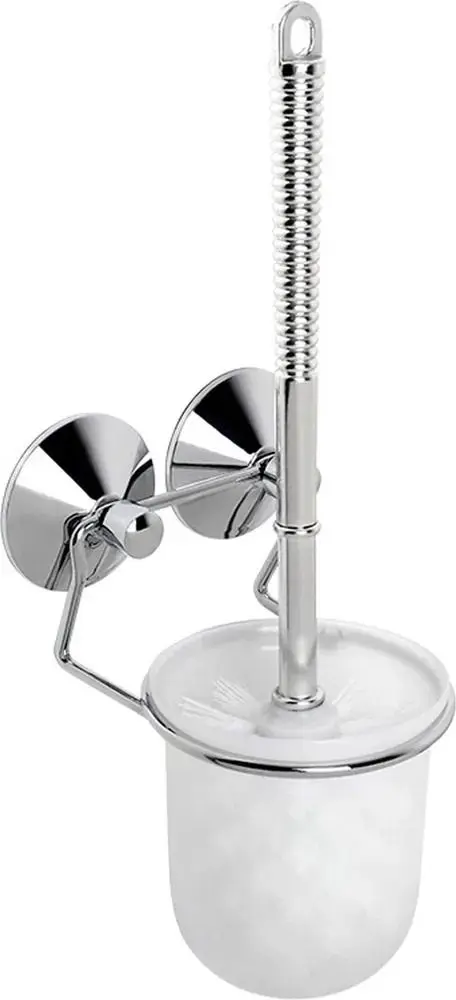 Щетка для туалета с подставкой MSV 53674 (White/Chrome)