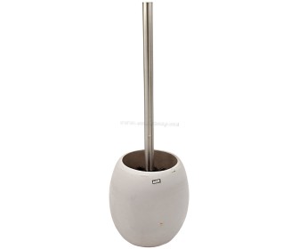 Perie pentru WC cu suport MSV Bali (Inox/Beige)