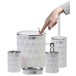 Set pentru baie Okyanus Home Diamond OKY-467-1-B (White/Chrome) Thumb