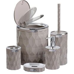 Set pentru baie Okyanus Home Diamond OKY-467-1-K (Brown/Chrome) Thumb