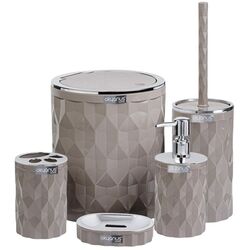 Набор для ванной комнаты Okyanus Home Diamond OKY-467-1-K (Brown/Chrome)