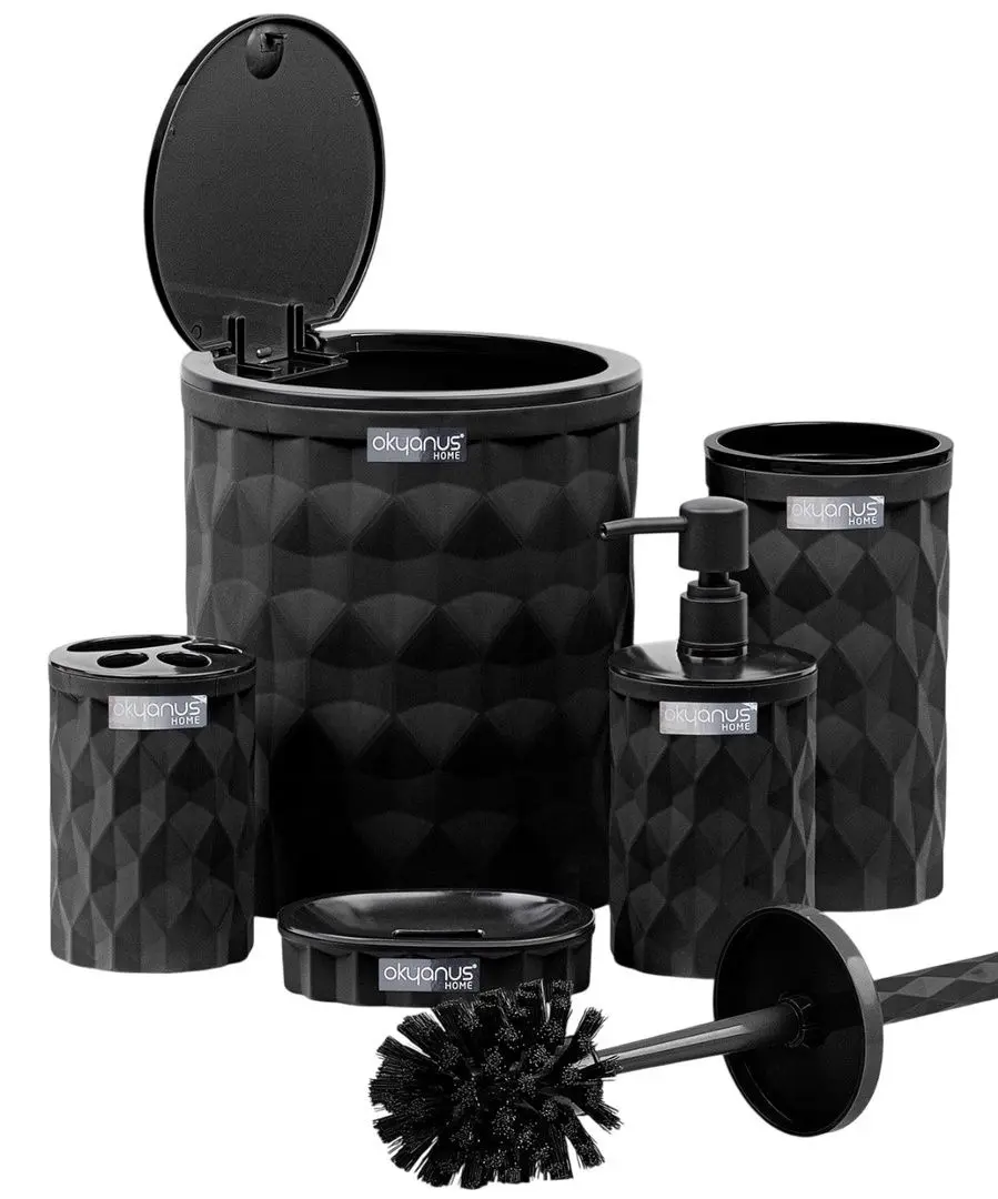 Set pentru baie Okyanus Home Diamond OKY-467-S (Black)
