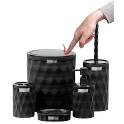 Set pentru baie Okyanus Home Diamond OKY-467-S (Black) Thumb