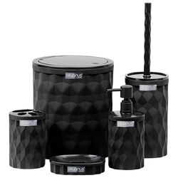 Набор для ванной комнаты Okyanus Home Diamond OKY-467-S (Black)