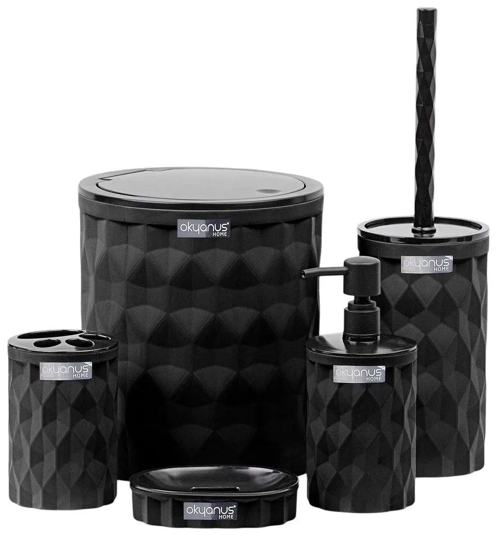 Set pentru baie Okyanus Home Diamond OKY-467-S (Black)
