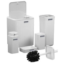 Набор для ванной комнаты Okyanus Home Square OKY-615-B (White) Thumb