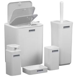 Набор для ванной комнаты Okyanus Home Square OKY-615-B (White) Thumb