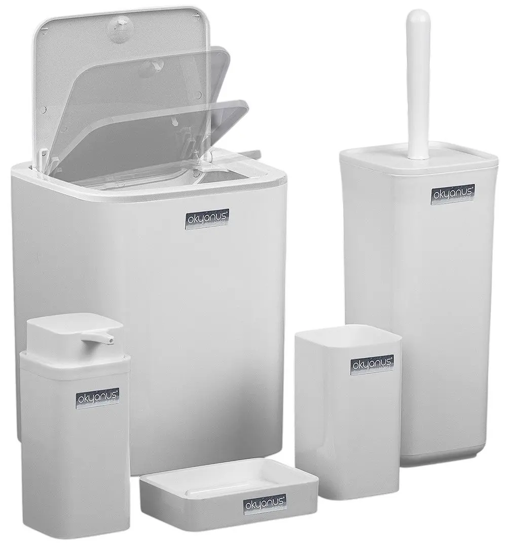 Набор для ванной комнаты Okyanus Home Square OKY-615-B (White)